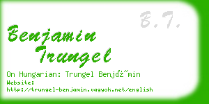 benjamin trungel business card